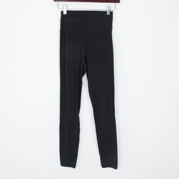 Aerie‎ Womens Offline Real Me High Waisted 7/8 Leggings Size S Black Athleisure - Picture 1 of 6